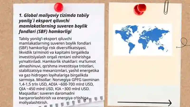 Global moliyaviy tizimdа tаbiy yonilg`i resurslаrini ekspоrt qiluvchi mаmlаkаtlаrning o`zаrо hаmkоrligi 3