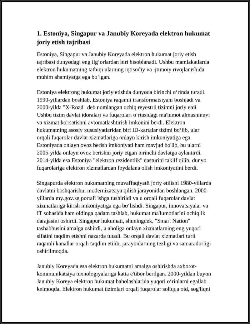 ELEKTRON HUKUMATNI JORIY ETISHNING JAHON TAJRIBASI 3