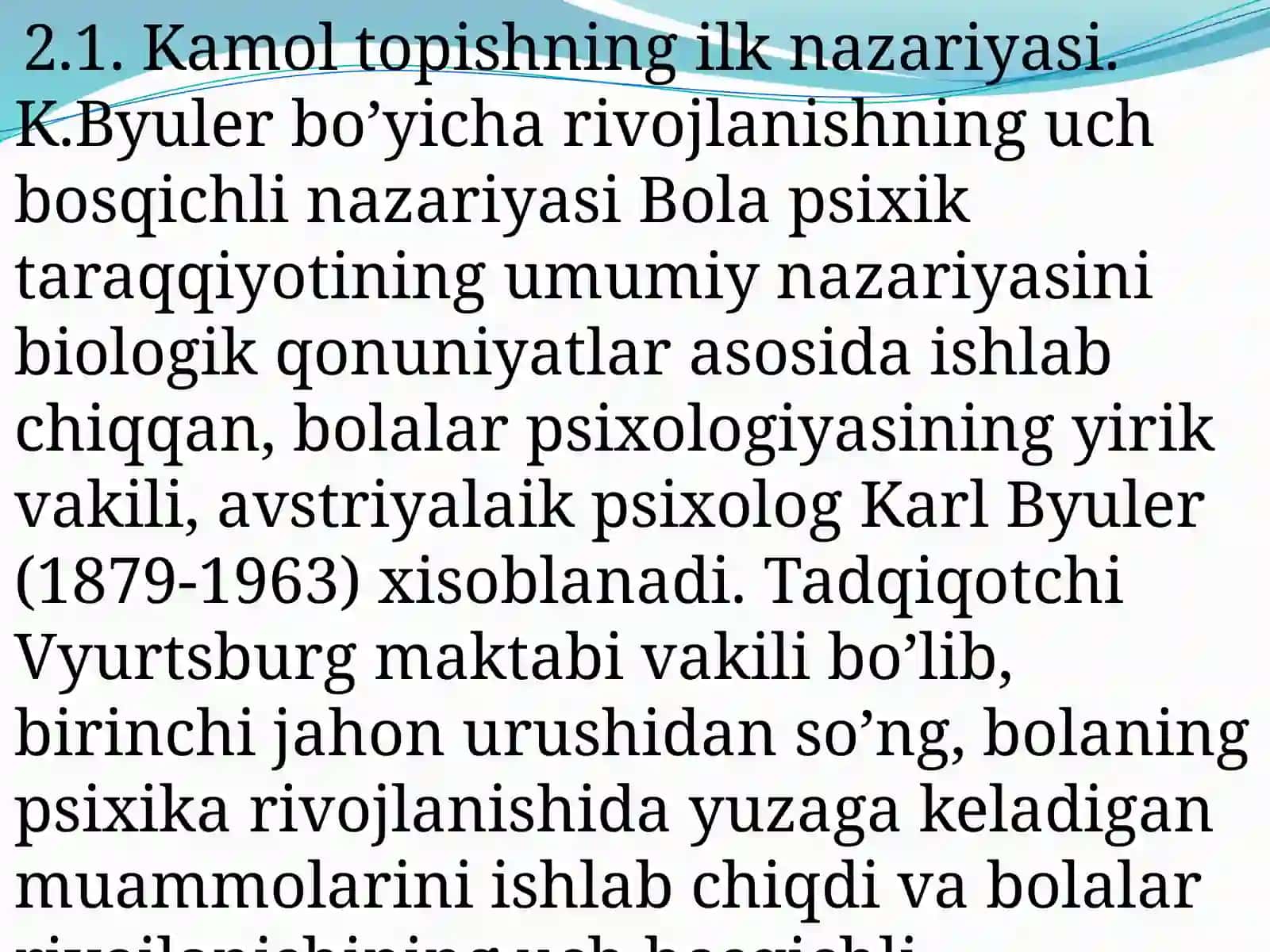 RIVOJLANISH PSIXOLOGIYASI 3