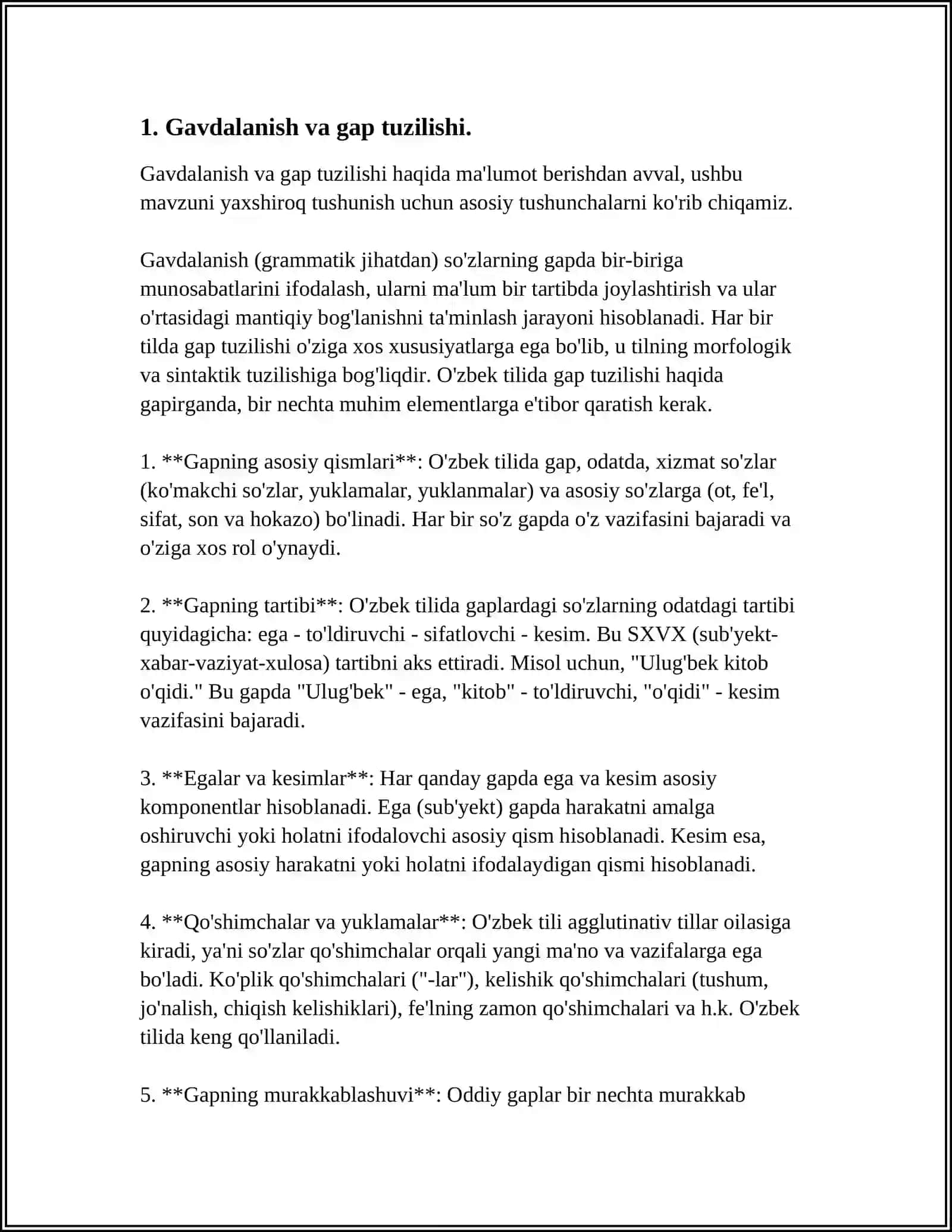 GAPNING AKTUAL BO'LINISHI. SINTAKTIK INYERSIYA 3