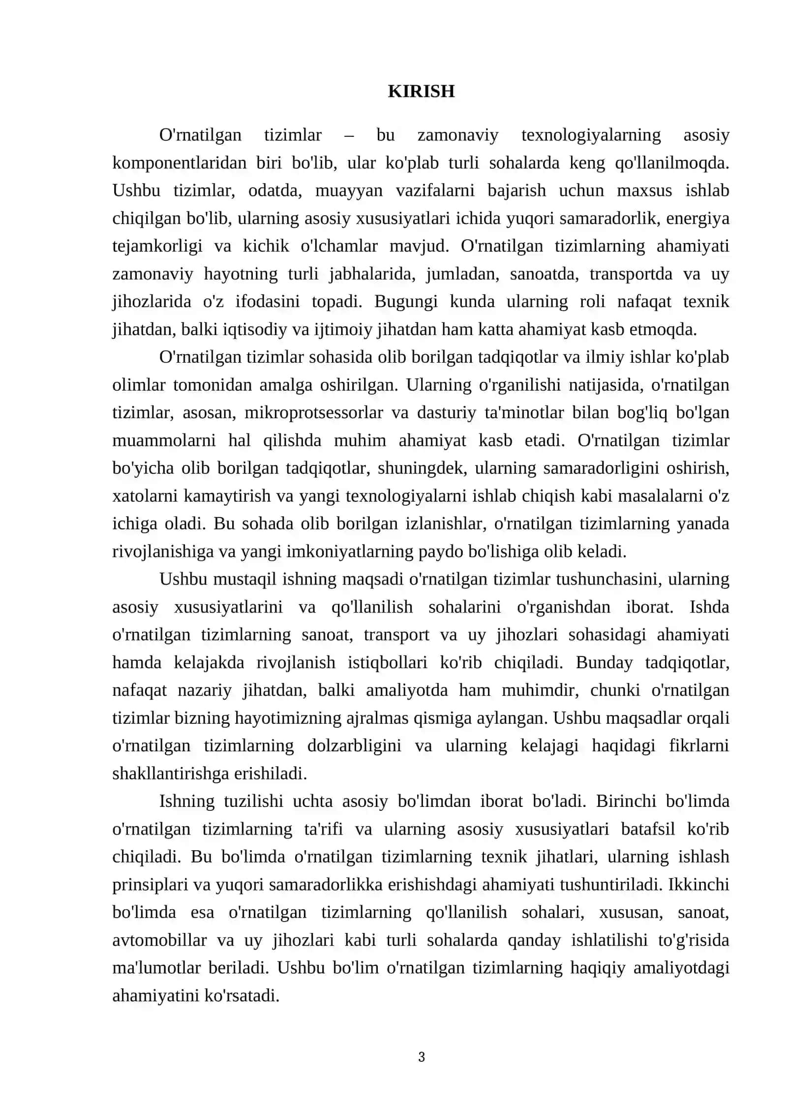 O'rnatilgan tizimlar tushunchasi va ularning qollanish sohalari 3