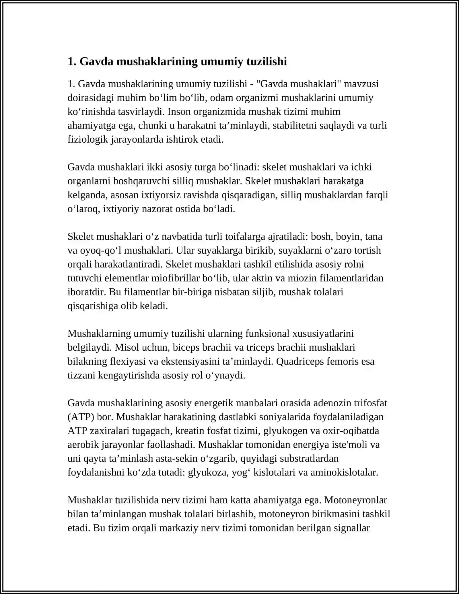 Gavda mushaklari 3