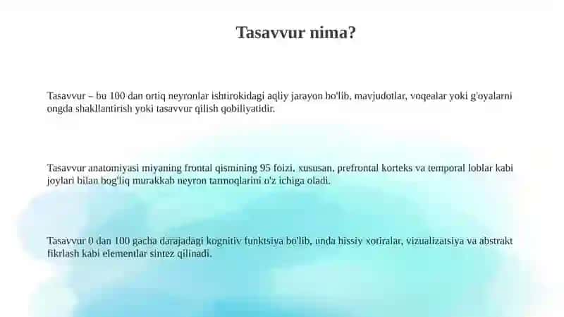 Tasavvur anatomiyasi 3