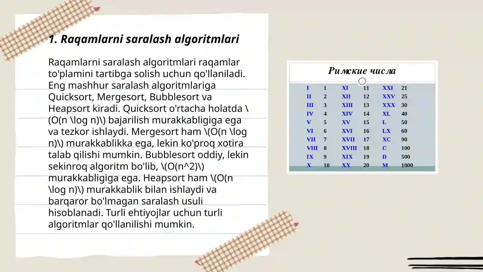 CHiziqli dasturlar. Raqamlar va satrlar bilan ishlash 3