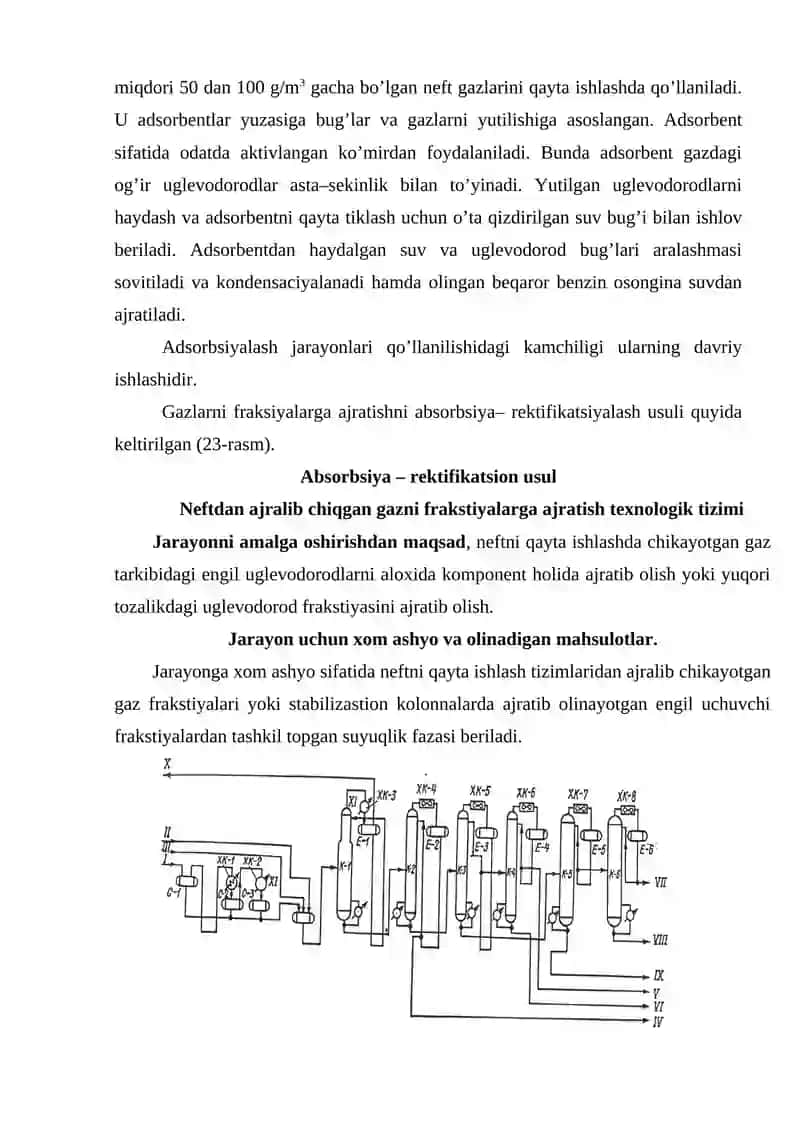 Gazni qayta ishlash zavodlaridagi asosiy tehnologik jarayonlar tavsifi 3