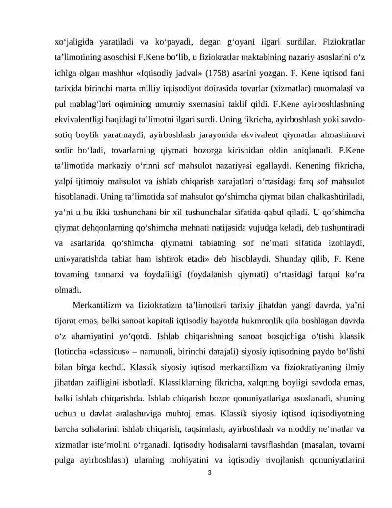 Mikroiqtisodiyot mavzular bo'yicha mustaqil ish 3