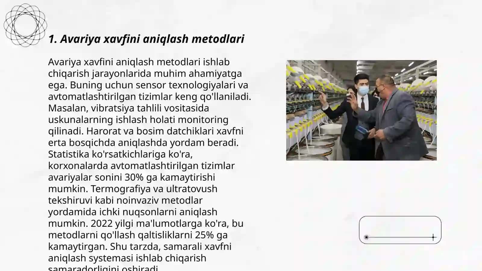 Avariya xavfini aniqlash metodlari 3