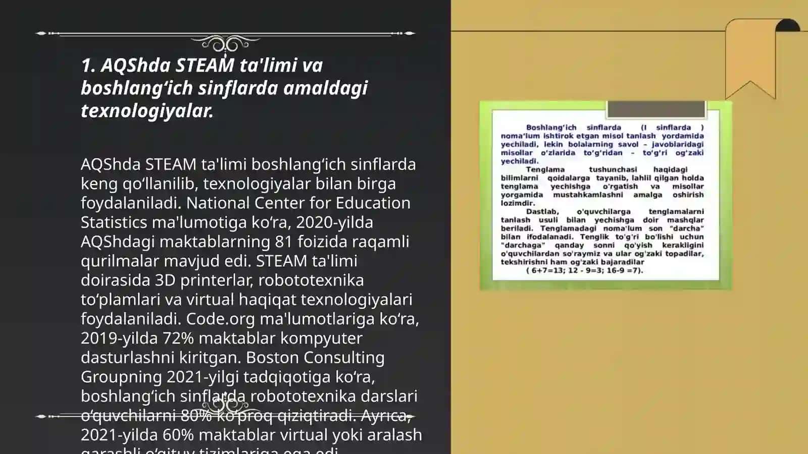 Boshlang‘ich sinflarda STEAM texnologiyasi asosida tashkil etishda xorijiy davlatlar tajribasi 3