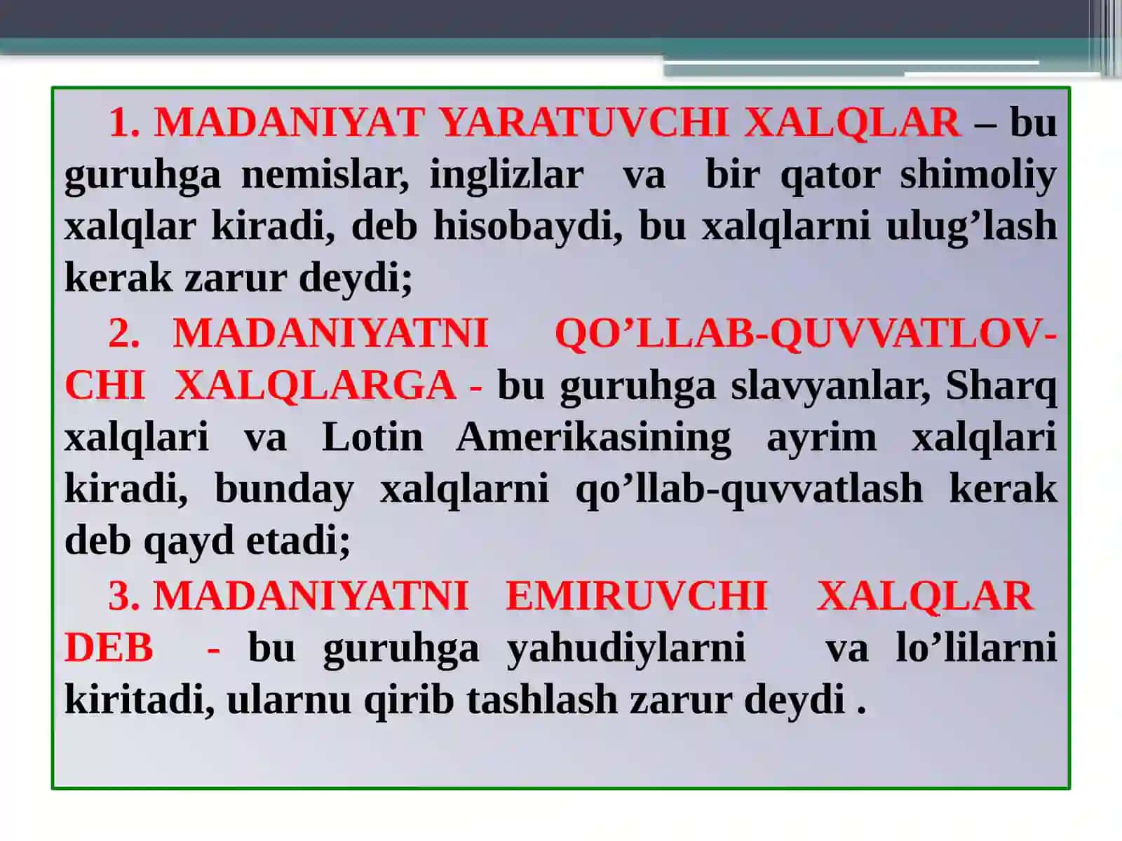 O’zbek xalqining fashizm ustidan qozonilgan g’alabaga qo’shgan hissasi 3