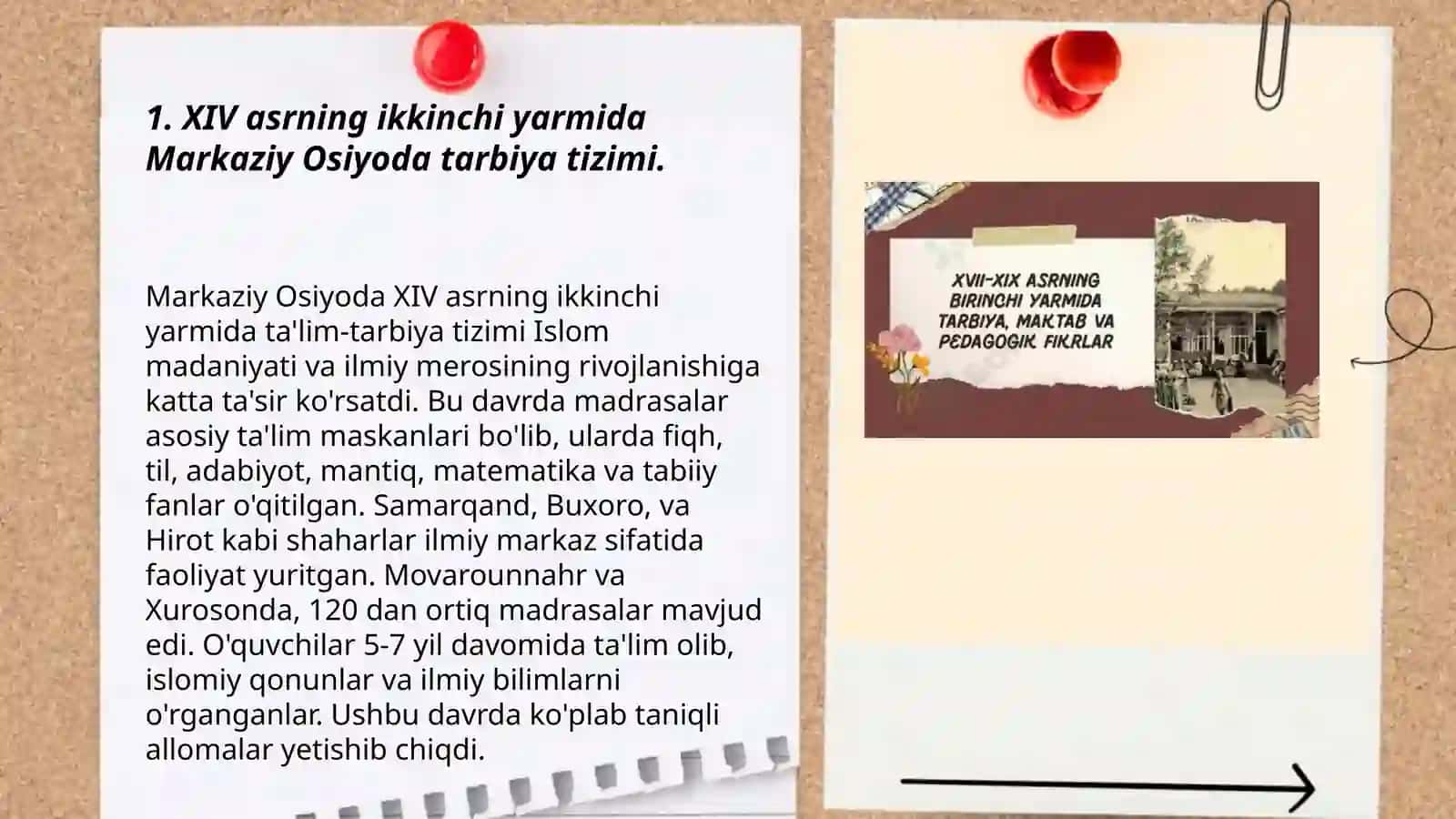 XIV asrning ikkinchi yarmi va XVI asrda tarbiya va pedagogik fikrlarning rivojlanishi 3