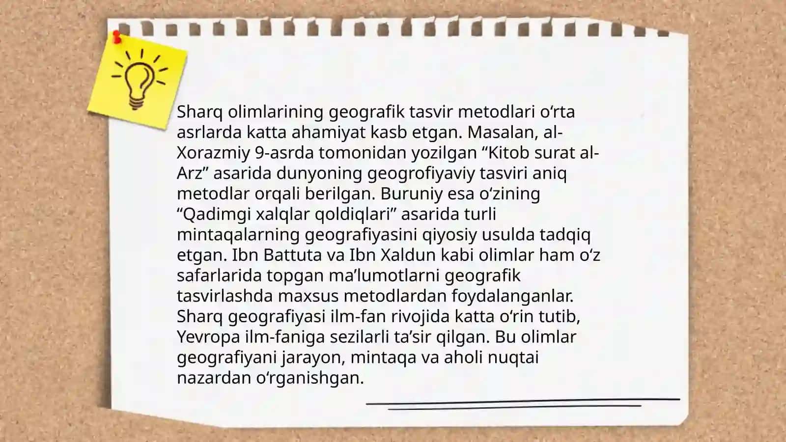 Sharq olimlari asarlarida tasviriy geografiya 3