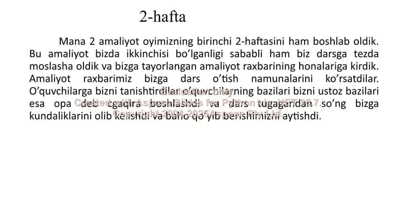 Amaliyot 3