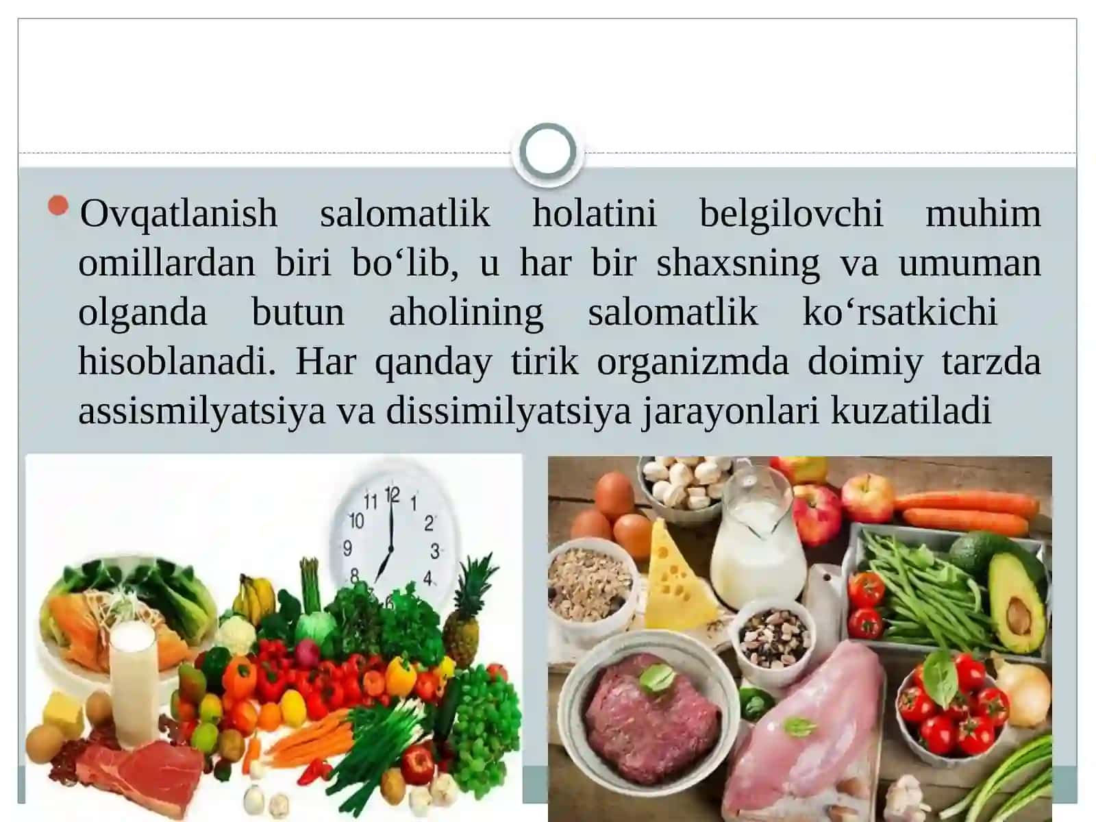 2-MA’RUZA: Ovqatlanishgiyenasining muammolari 3