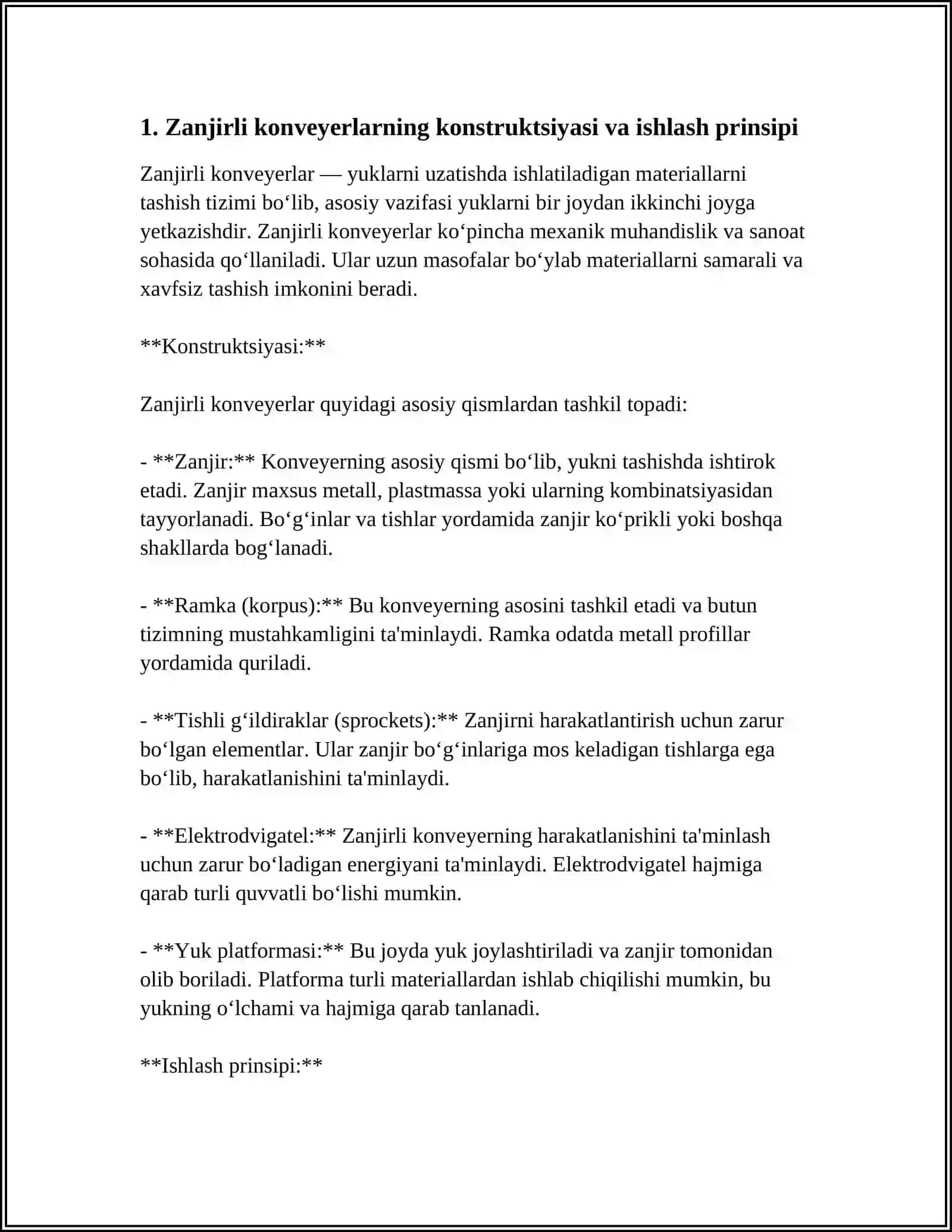 Zanjirli konveyerlar 3