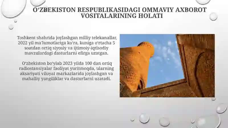 O'zbekiston Respublikasida ommaviy axborot vositalari faoliyati 3