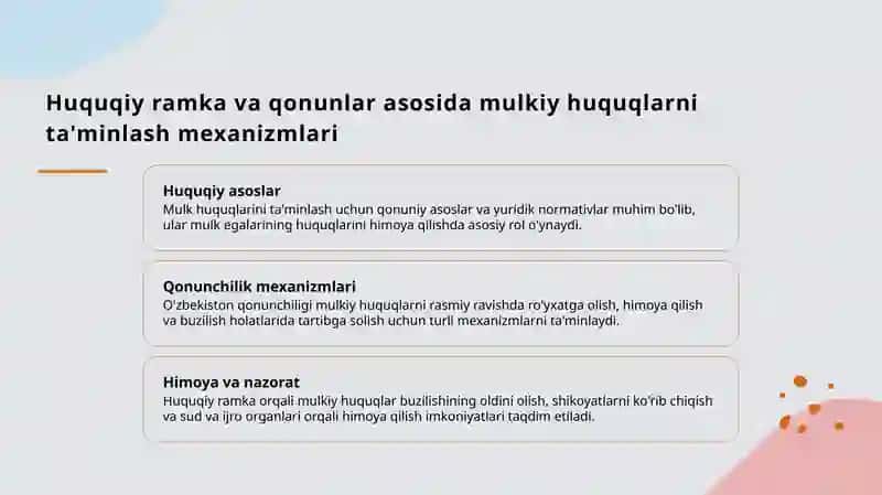 Mulkiy huquqlari nazariyasi 3