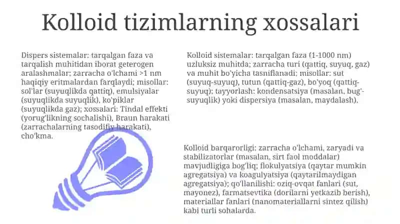 Kolloid tizimlar 3