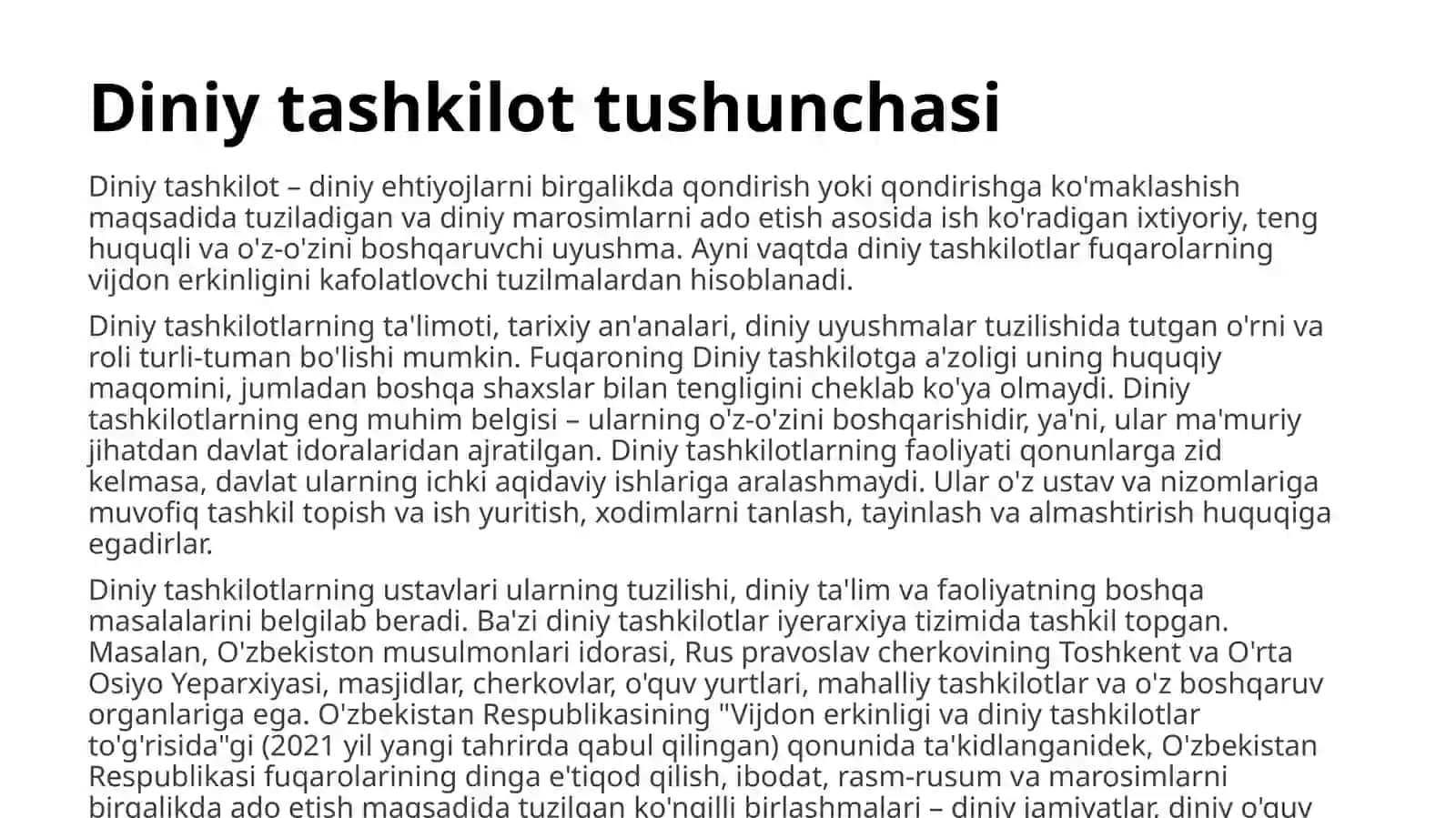 Xalqaro diniy tashkilotlar va ularning barqaror rivojlanish maqsadlariga qo'shgan hissasi 3