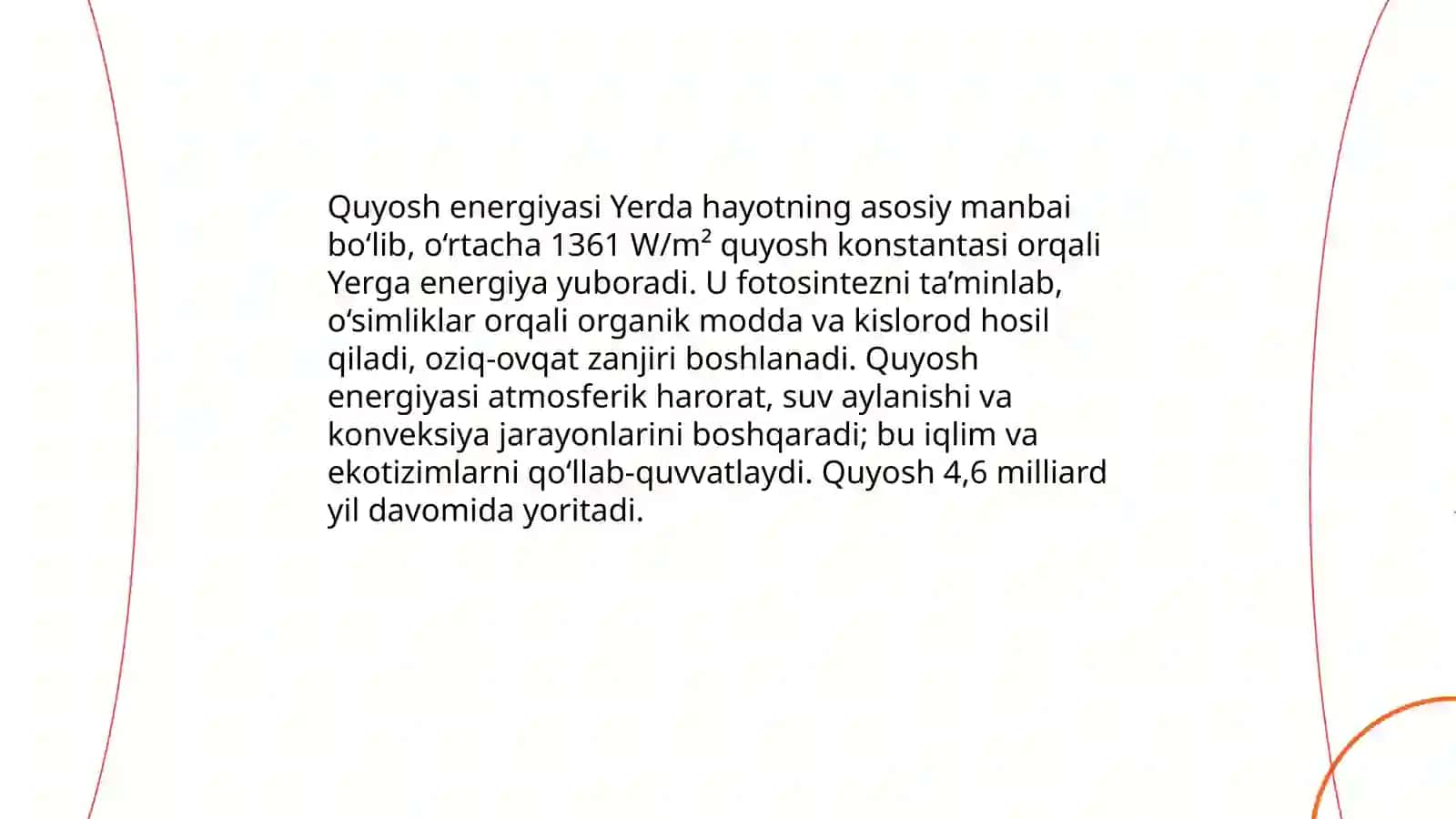 Quyosh energiyasidan foydalanish 3