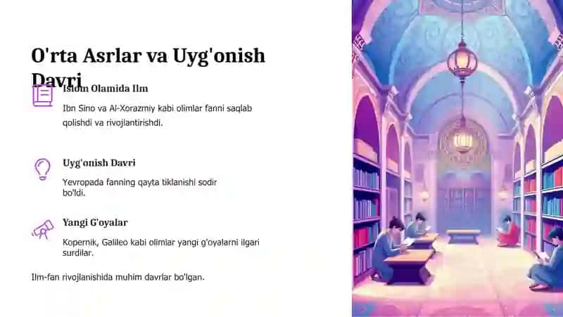 Dunyoning Ilmiy Manzarasi va Uning Evolyutsiyasi 3