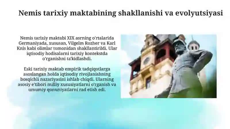Germaniya tarixiy ta'limotlari. Marjinalizm va uning asosiy yo'nalishlari 3