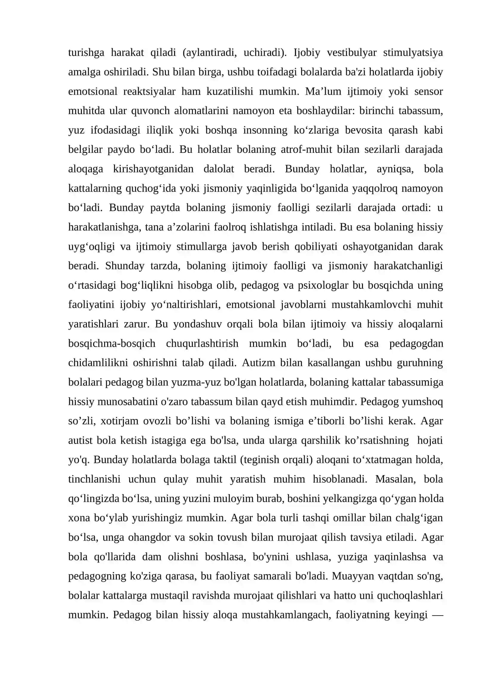 AUTIZM SPEKTORLI BOLALARNING RUHIY RIVOJLANISH XUSUSIYATLARI 3