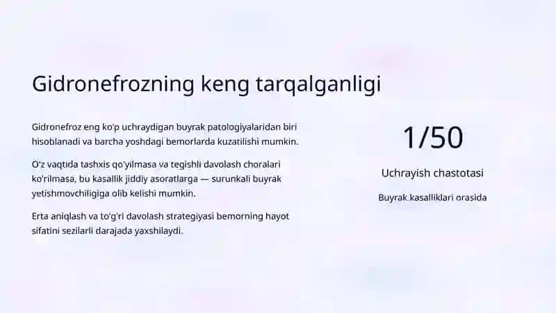Gidronefroz: Sabablari va Davolash Taktikasi 3