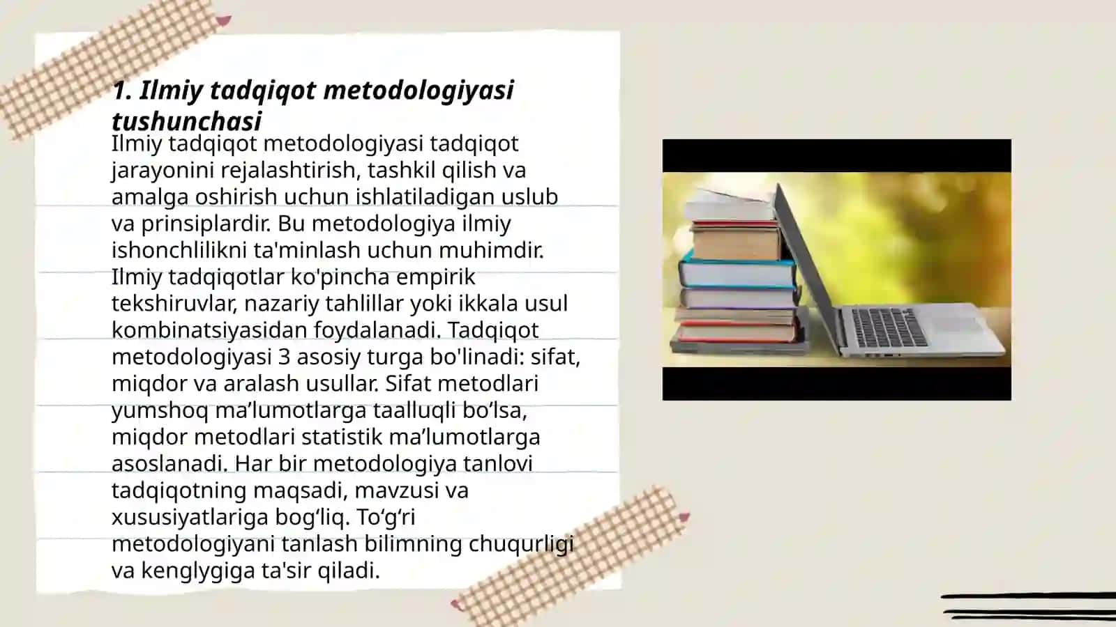 Ilmiy tadqiqot metodologiyasi 3