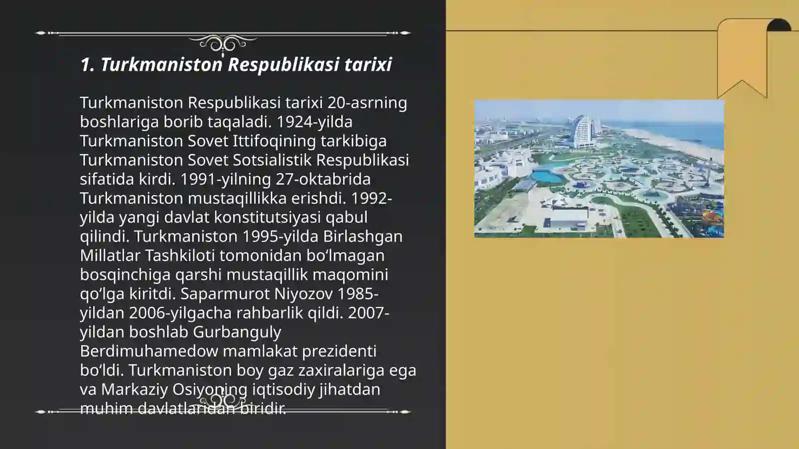 Turkmaniston Respublikasi tarixi 3