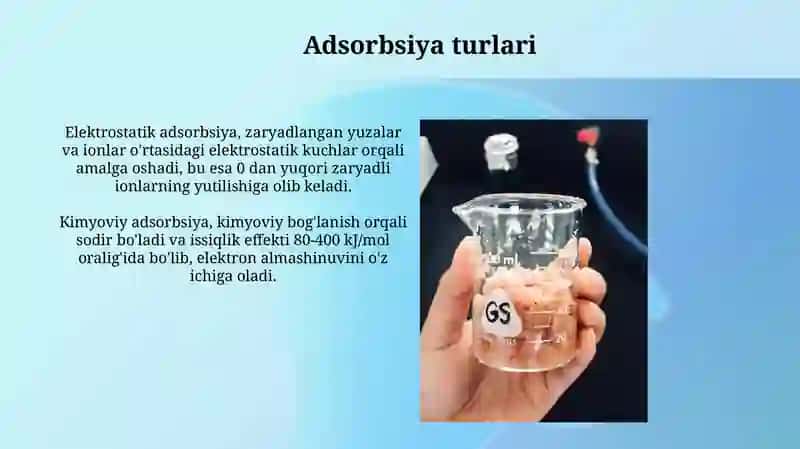 Adsorbsion tezlik nima 3