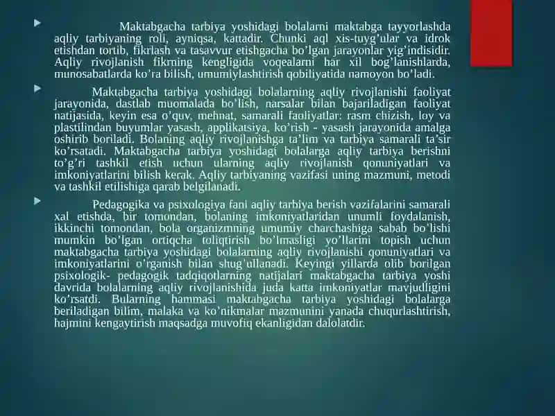 Maktabgacha ta'lim tashkilotlarida tarbiya turlari va ularning shaxs kamolotiga ta'siri 3