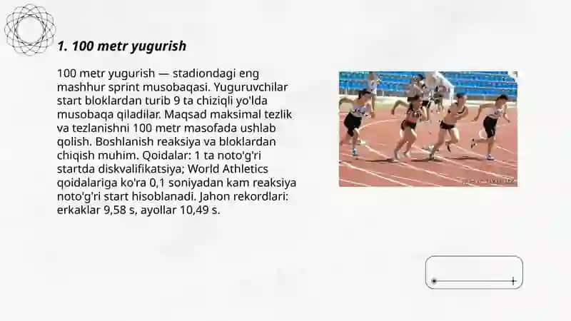 Yengil atletika boʻyicha yengil atletika turlari 3