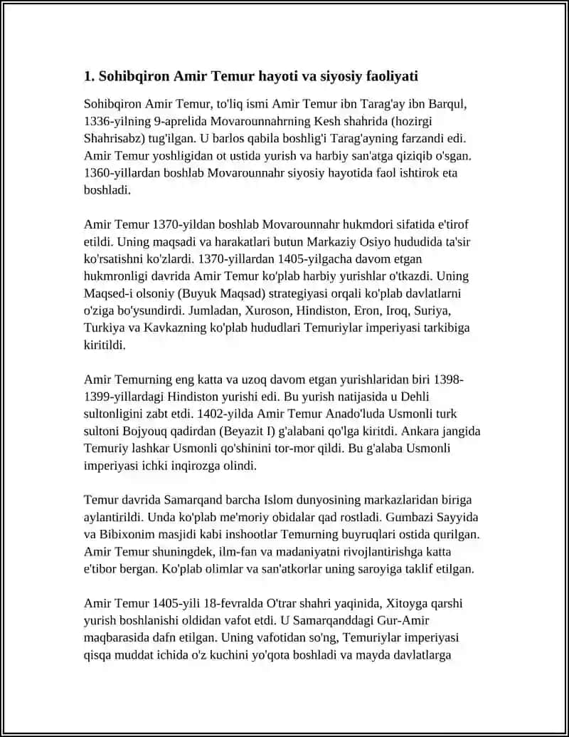 TEMURIYLAR DAVRI 3