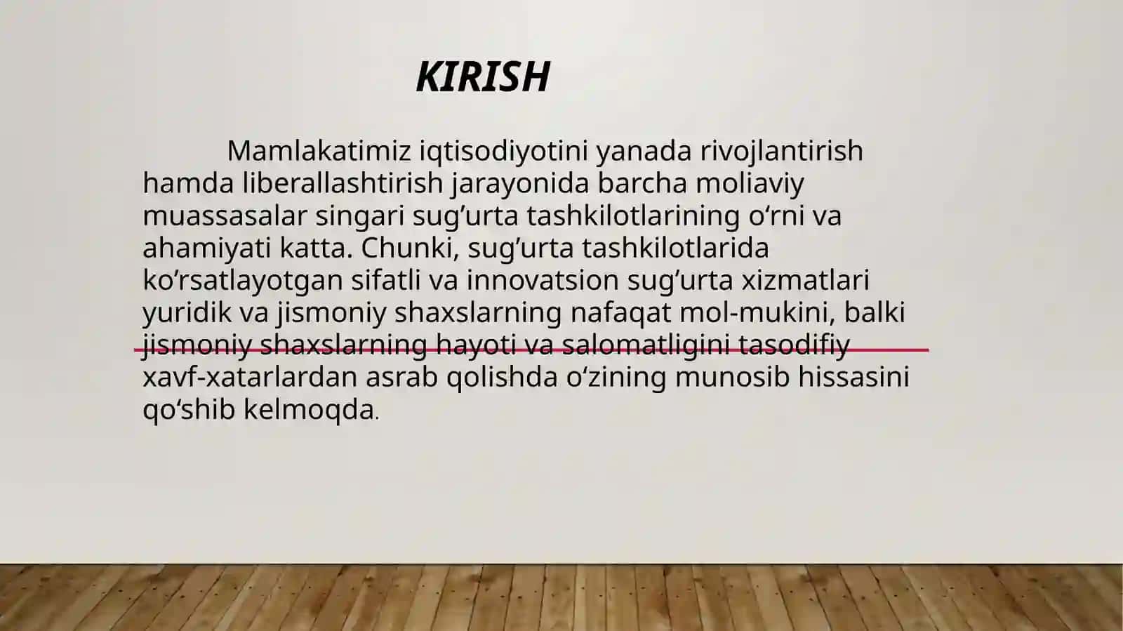 O‘zbekistonda sug’urta tizimining shakllanishi va rivojlani­shi 3