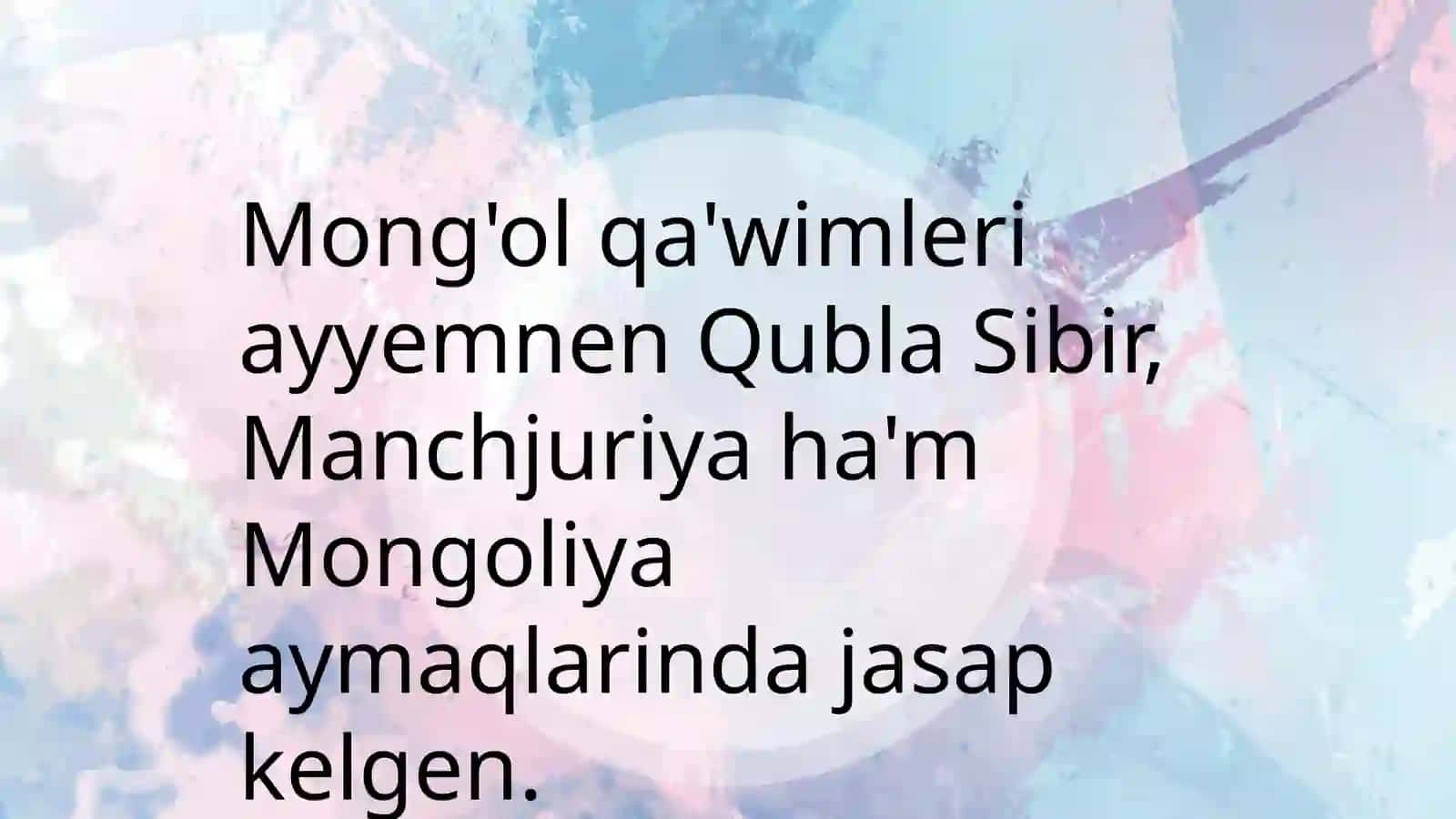 QMU Tariyx fakulteti arxeologiya qanigi 4-kurs studenti Tilepova Gulzadaning "Ozbekha"mqara qalpaqxalqini'n etnogenezih a'metni tariyxi 3