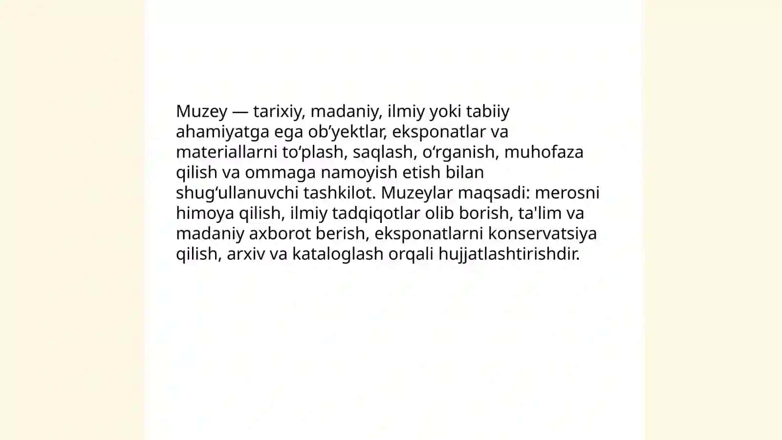 Muzey atamasi va muzey haqida tushuncha 3