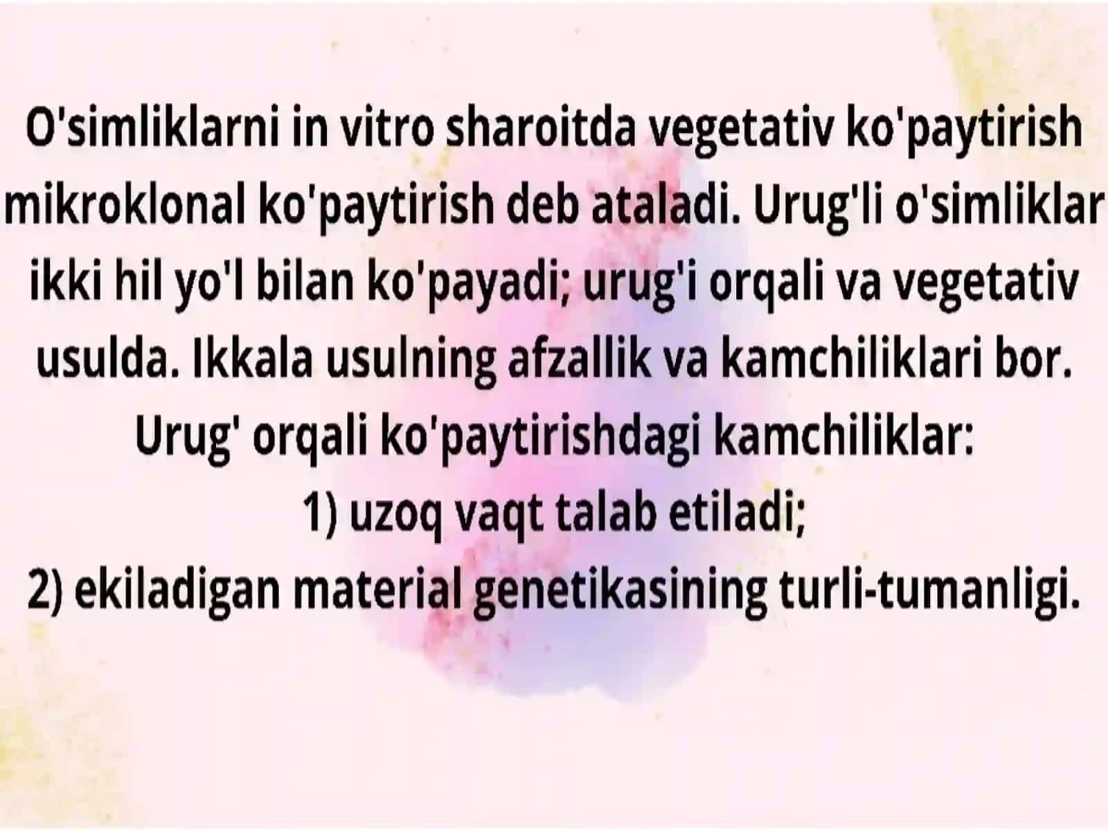 Mikroklonal ko‘paytirish 3