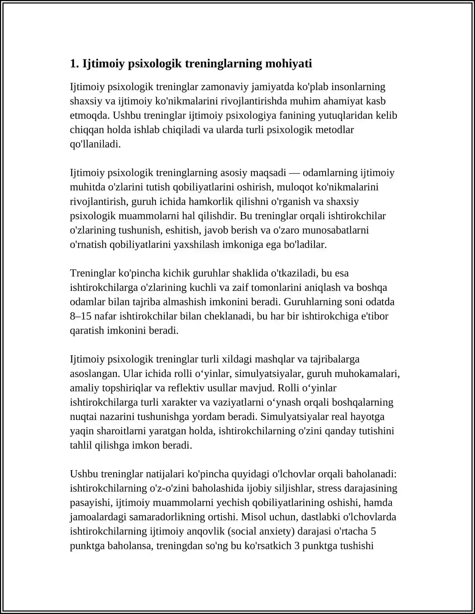 SOTSIAL PSIXOLOGIK TRENINGLAR HAQIDA TUSHUNCHA 3