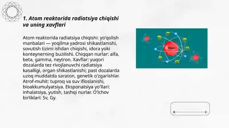 Atom reaktorining xavfliligi 3
