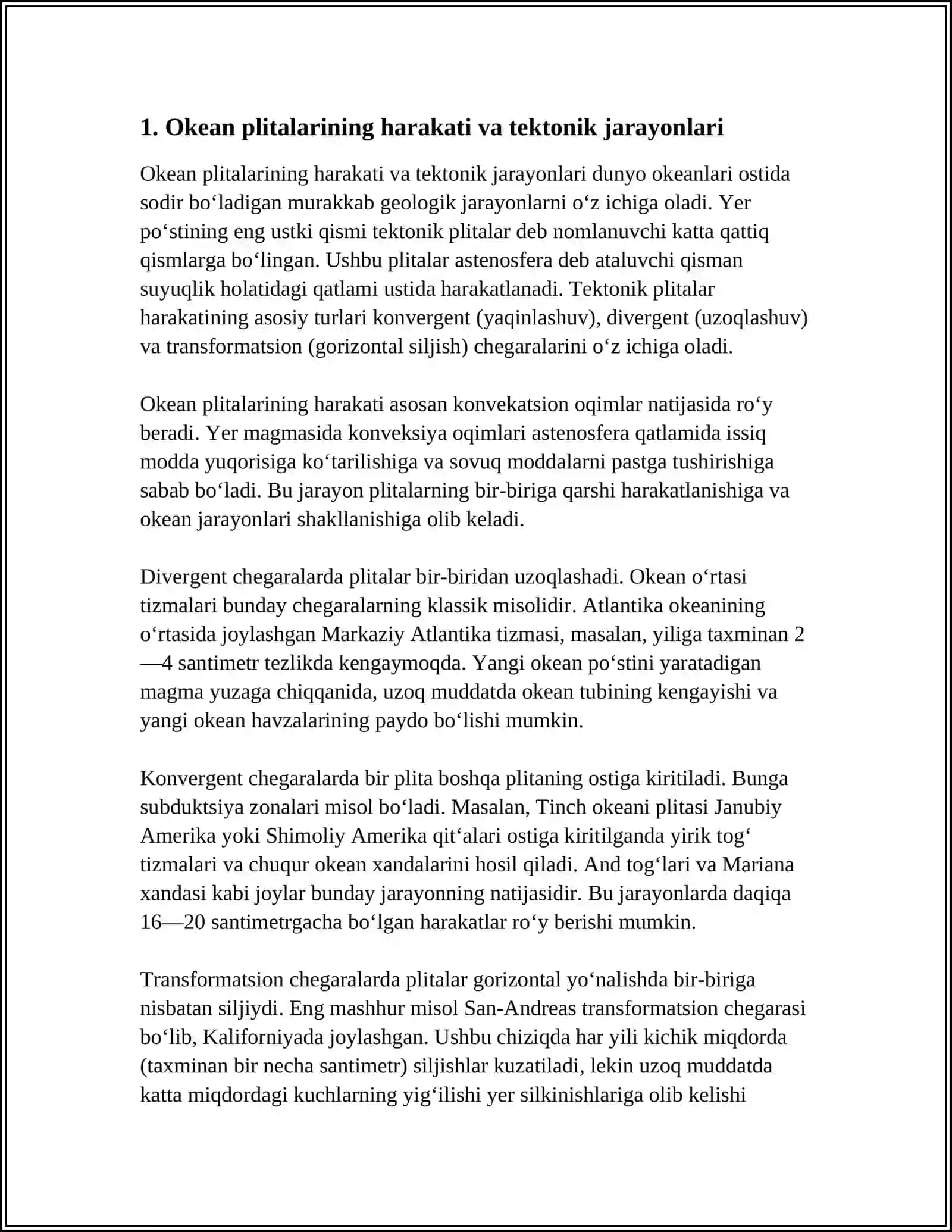 DENGIZ VA OKEANLARNING GEOLOGIK FAOLIYATI 3