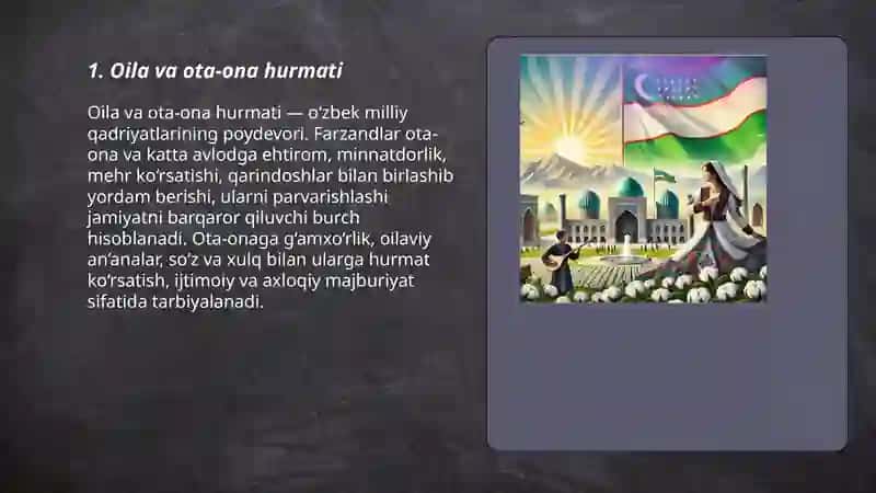 Oila va ota-ona hurmati 3