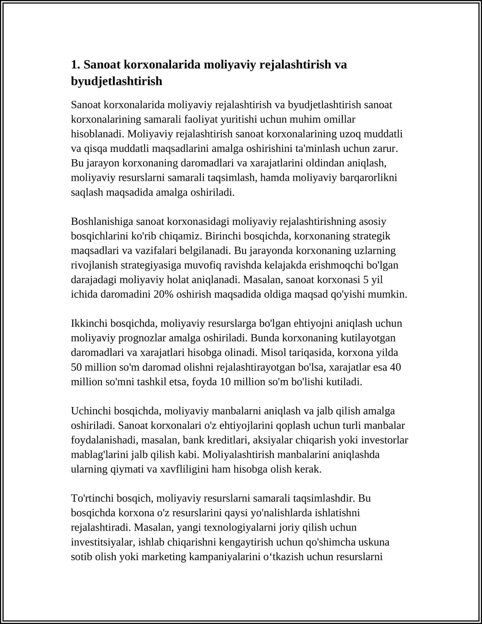 SANOAT KORXONALARIDA MOLIYAVIY BOSHQARUV 3