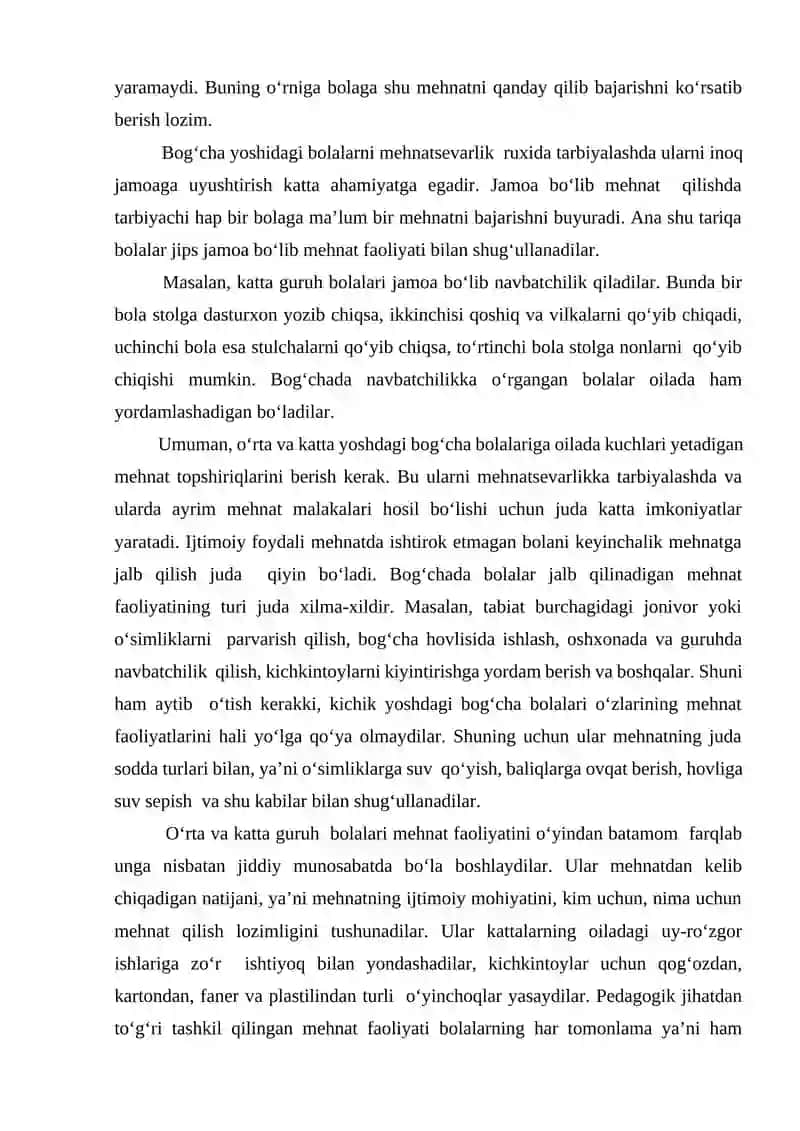Bog‘cha yoshdagi bolalar mehnat faoliyatining xususiyatlari 3