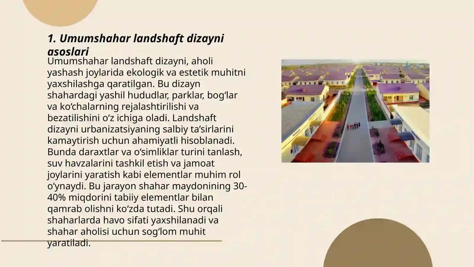 Umumshaxar va qishloq tuman markazlarining landshaft tashkillashtirish 3