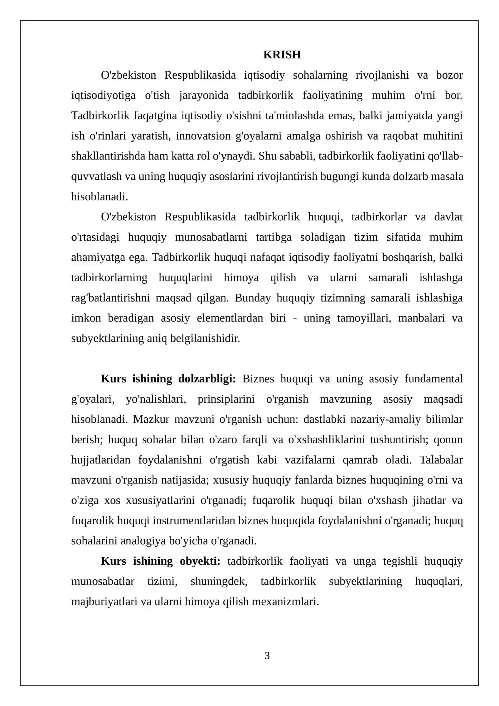 TADBIRKORLIK HUQUQINING TAMOYILLARI VA MANBALARI 3