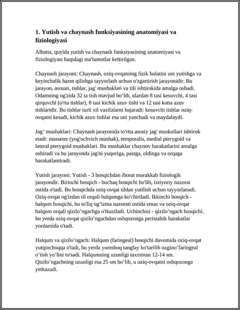 YUTINISH VA CHAYNASHGA O‘RGATISH TEXNIKASI 3