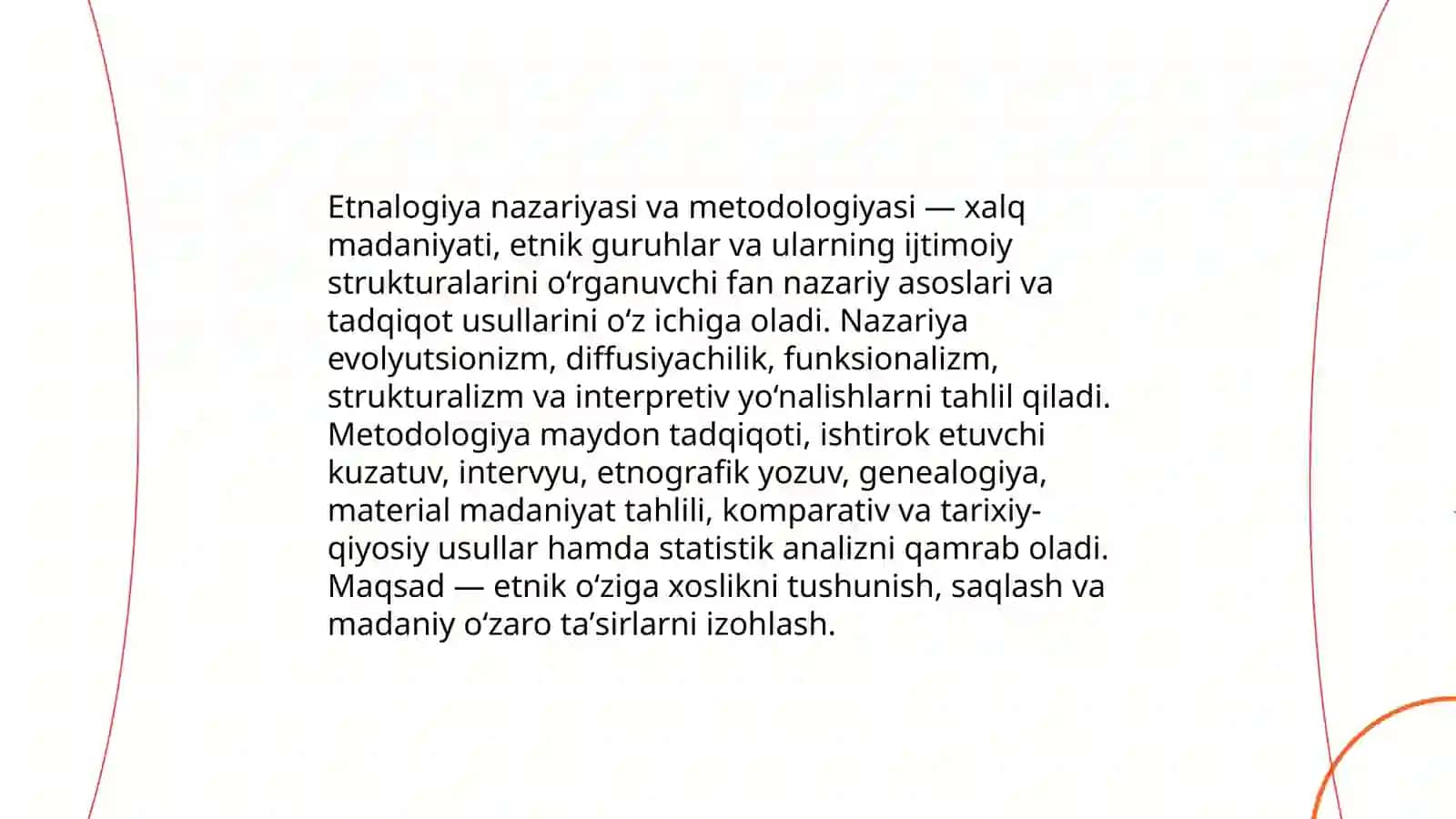 Etnalogiyanig asosiy yoʻnalishi va maktablari 3