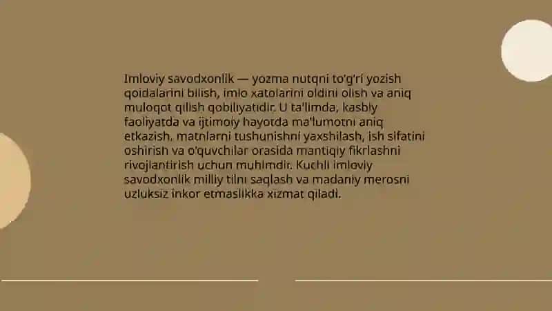 Imloviy savodxonlik 3