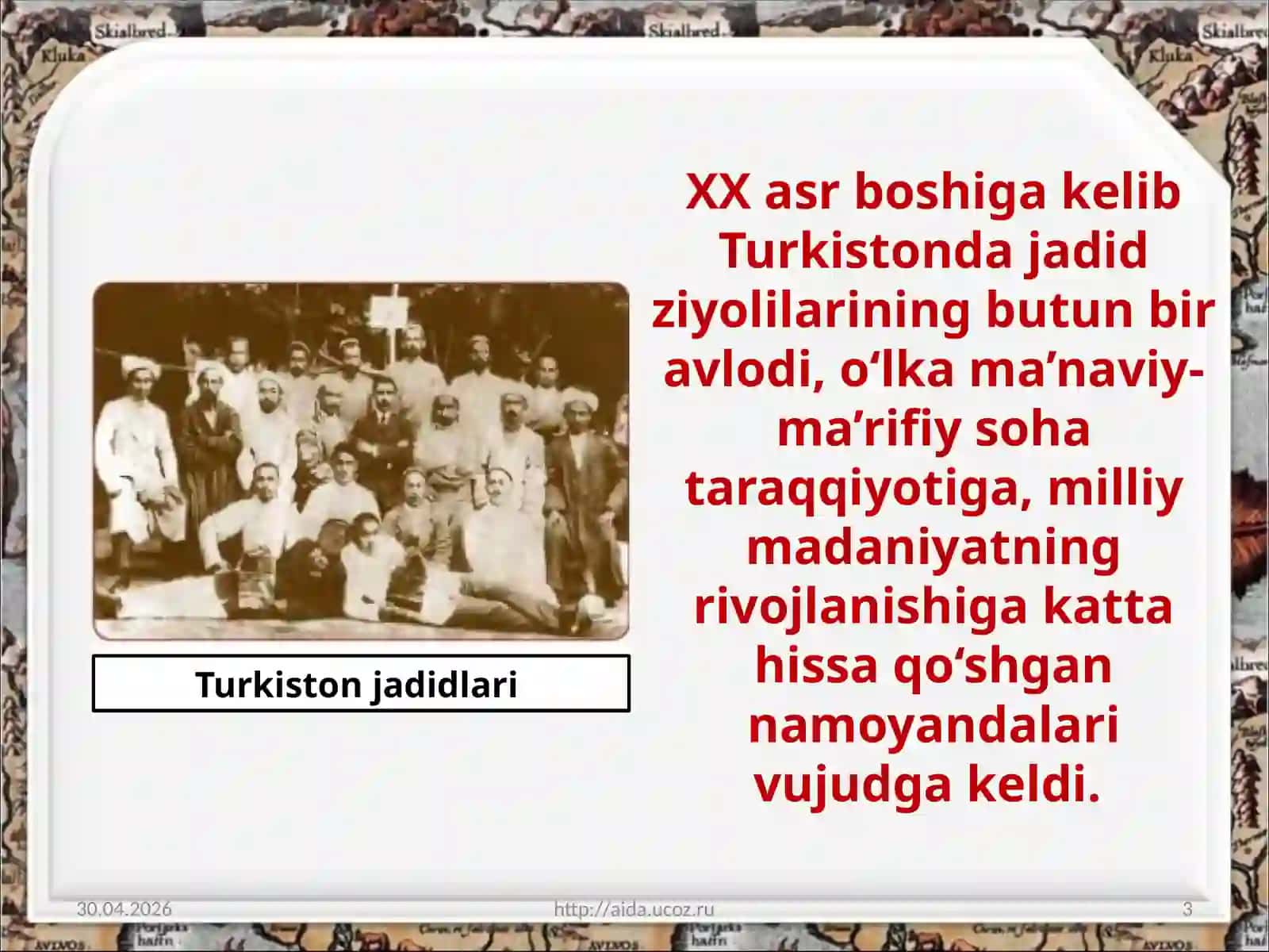 Jadid maktablari va o'qitish tizimi 3