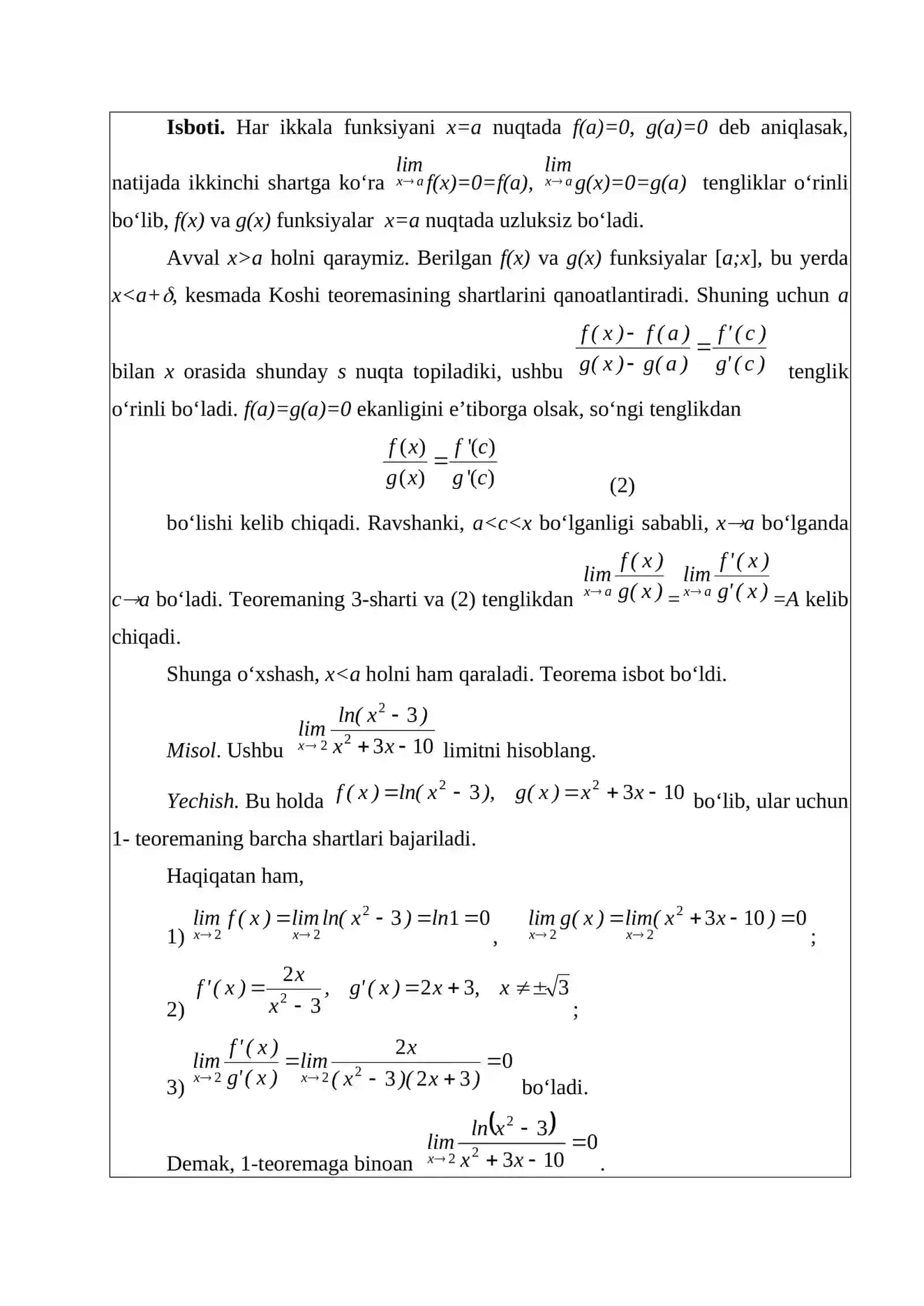 Matematik Analiz 3